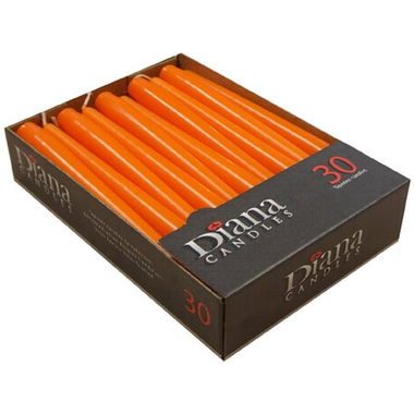 Antiklys, 24,5 cm, 30 stk, orange