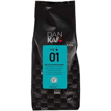 Kaffe DanKaf No. 01, hele bønner, RFA, 1 kg