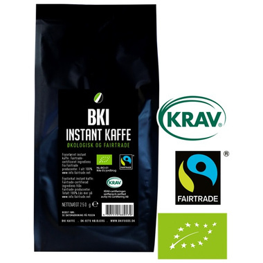 Kaffe Instant, Fairtrade, økologisk, 250 gr
