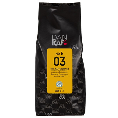 Kaffe DanKaf No. 03, RFA, hele bønner, 1 kg