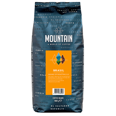 Kaffe Mountain Brazil, hele bønner, 1 kg