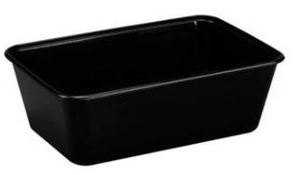 Nudelbakke, sort,750ml,175x120x52 ,50stk/crt=10pk
