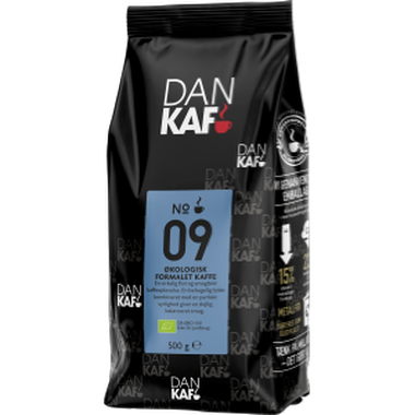 Kaffe Dankaf No. 09, formalet økologisk, 500 gr