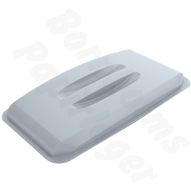 Låg Durabin, 60 l, rektangulær, grå